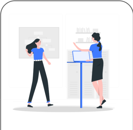 Storyboard frame 7: She waves goodbye and walks on to security.