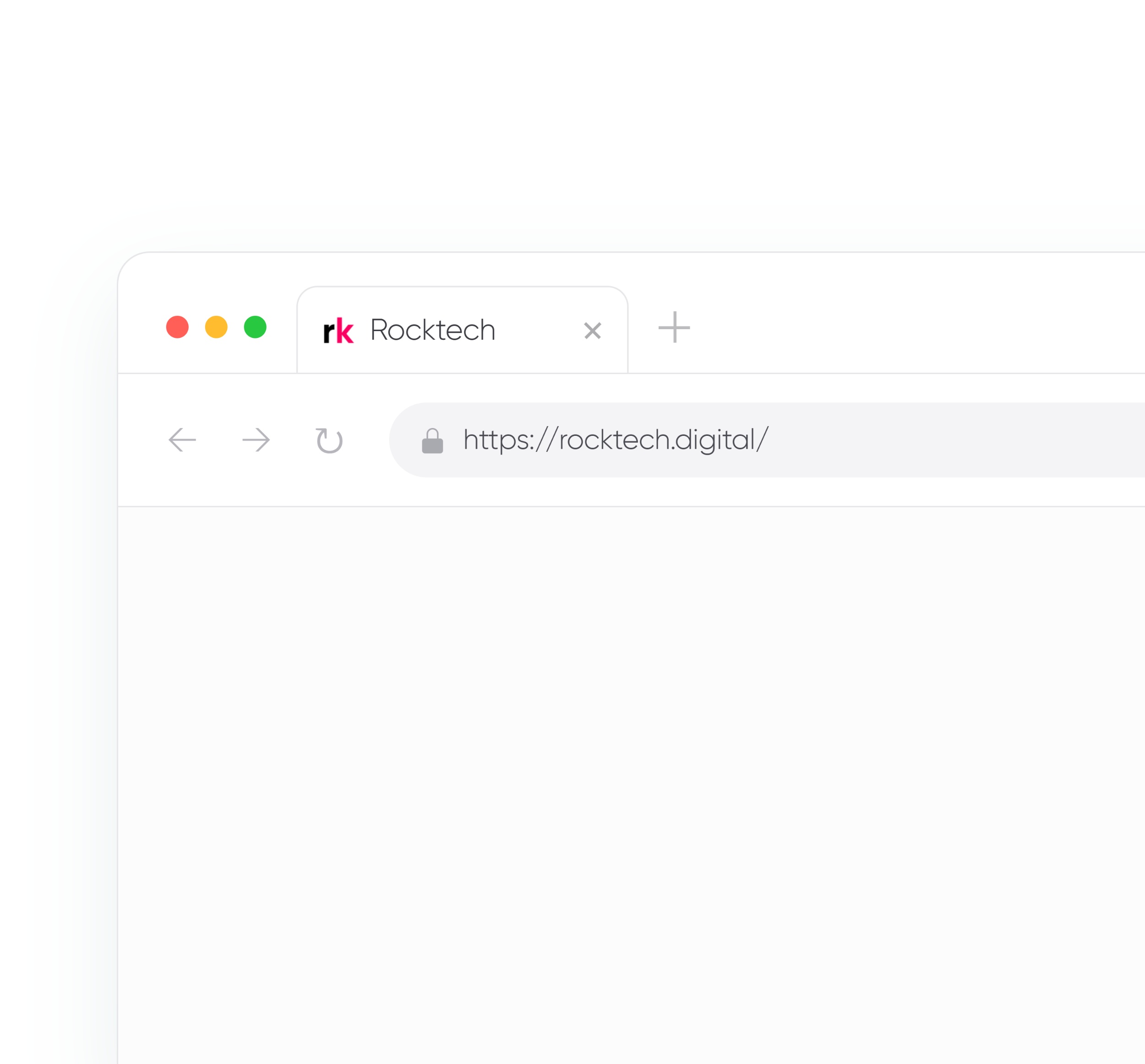 The Rocktech favicon in a browser tab at rocktech.digital