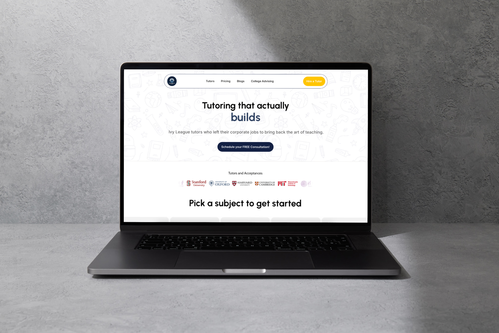 North American Tutors website